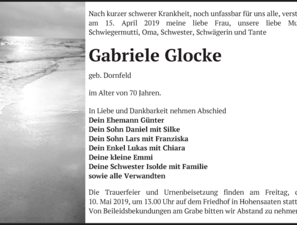 Die Glocke Traueranzeigen Tribute to Your Loved Ones in German Obituaries